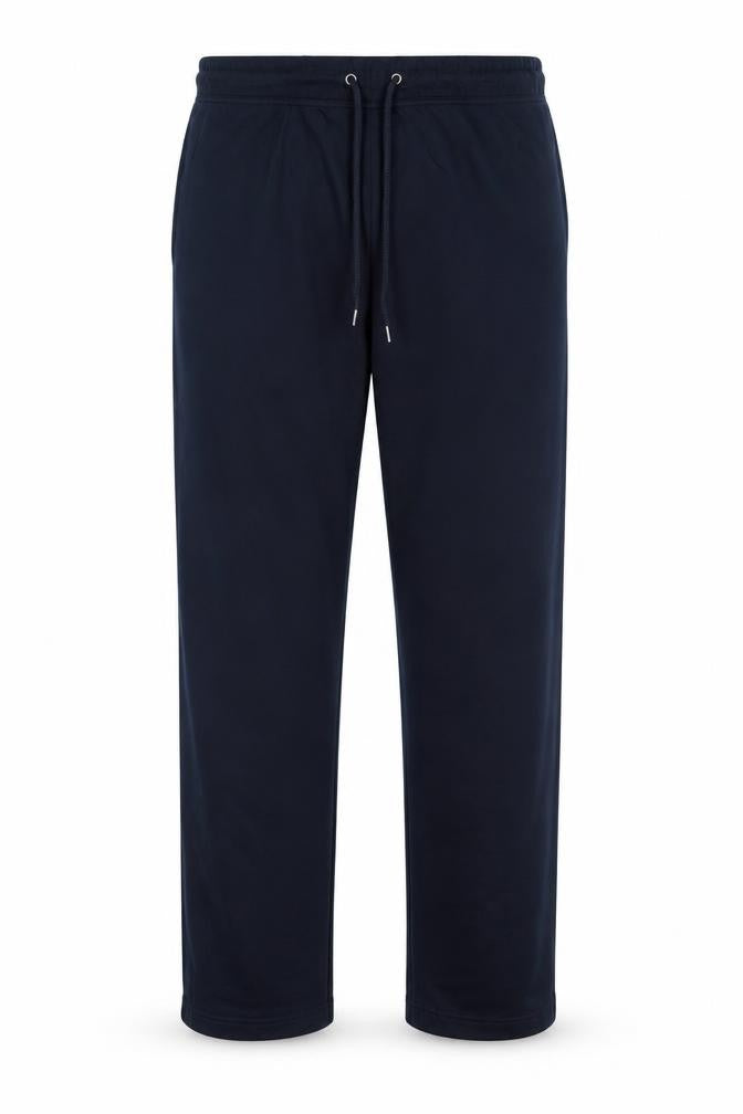 Marks and Spencer Men's Blue L Long Jogger Sweatpants Drawstring Zip Pocket