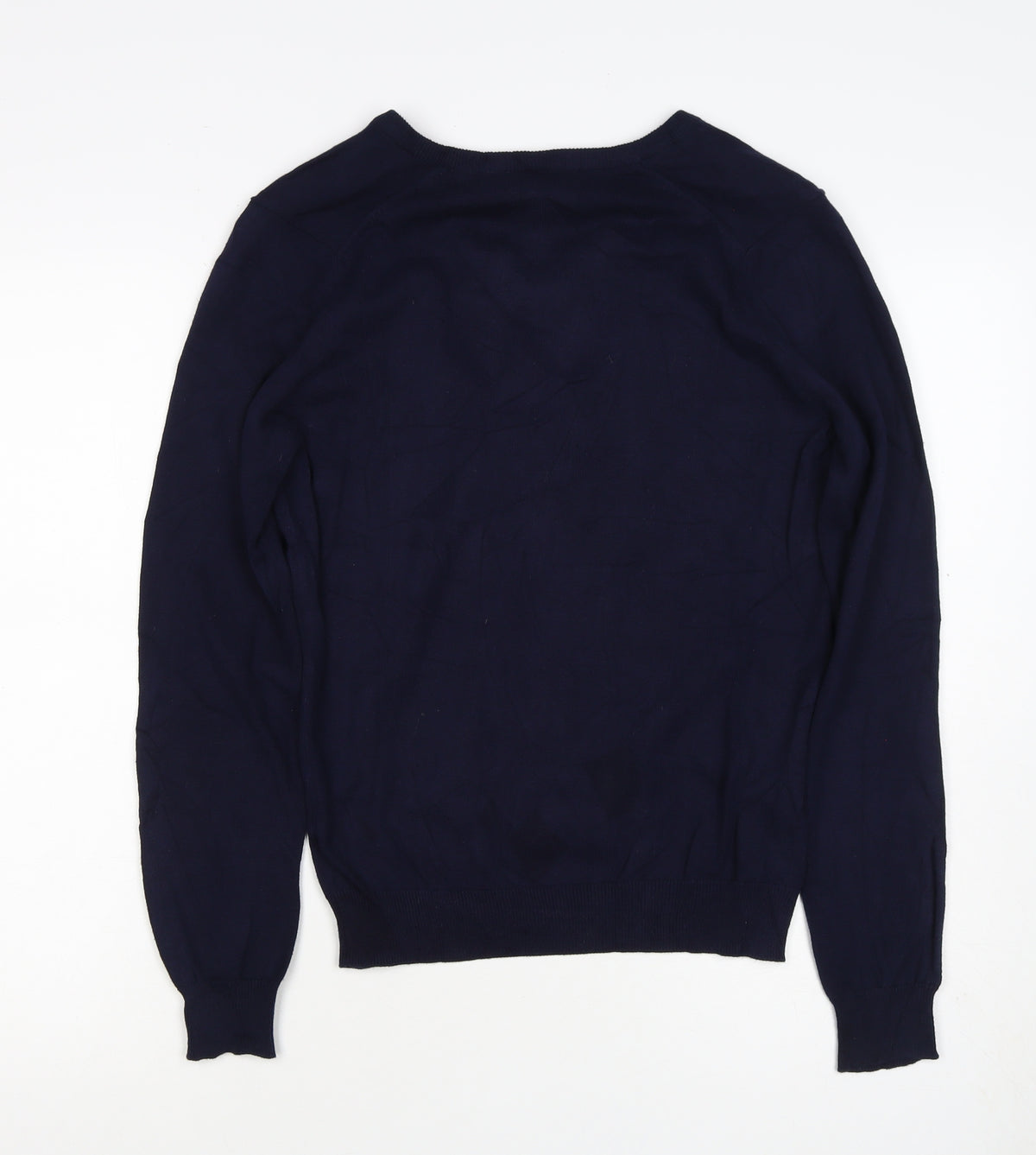 Glenmuir Men's Navy Cotton V-Neck Pullover Jumper Size S Golf Classic