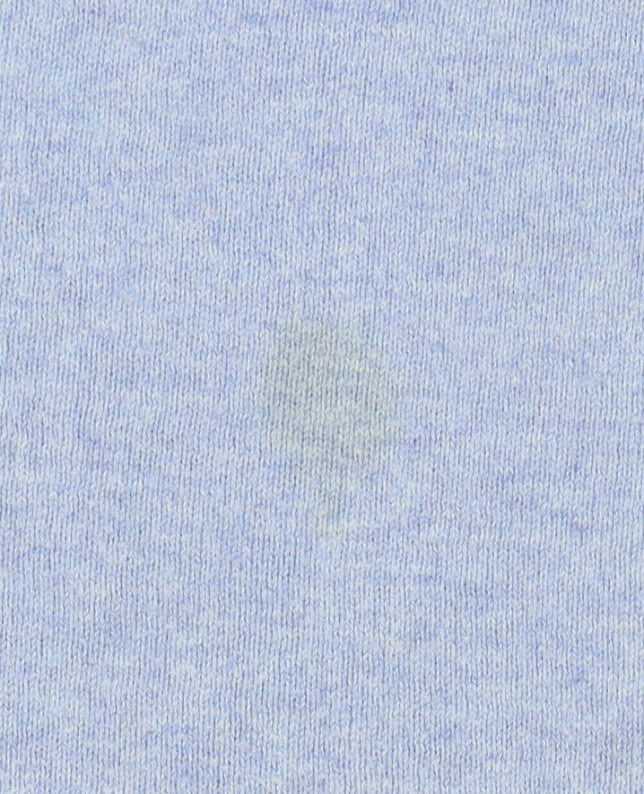 Marks and Spencer Men's Blue XL Cashmere Cotton V-Neck Pullover