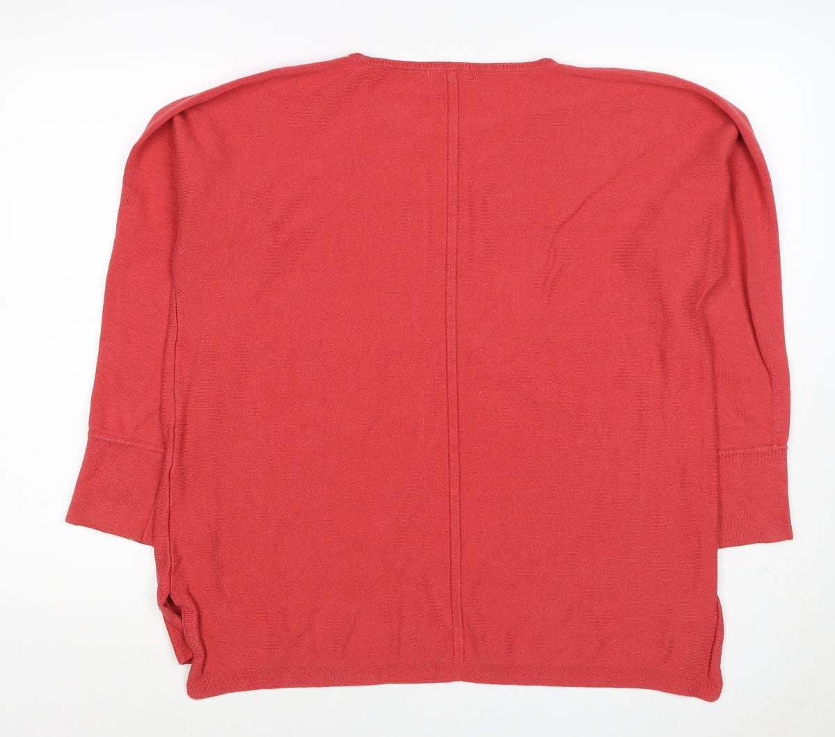 White Stuff Women Red UK 18 Cotton Blend Round Neck Relaxed Pullover