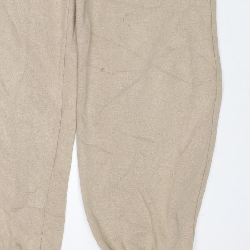 PrettyLittleThing Women Beige S Jogger Sweatpants Drawstring Pockets