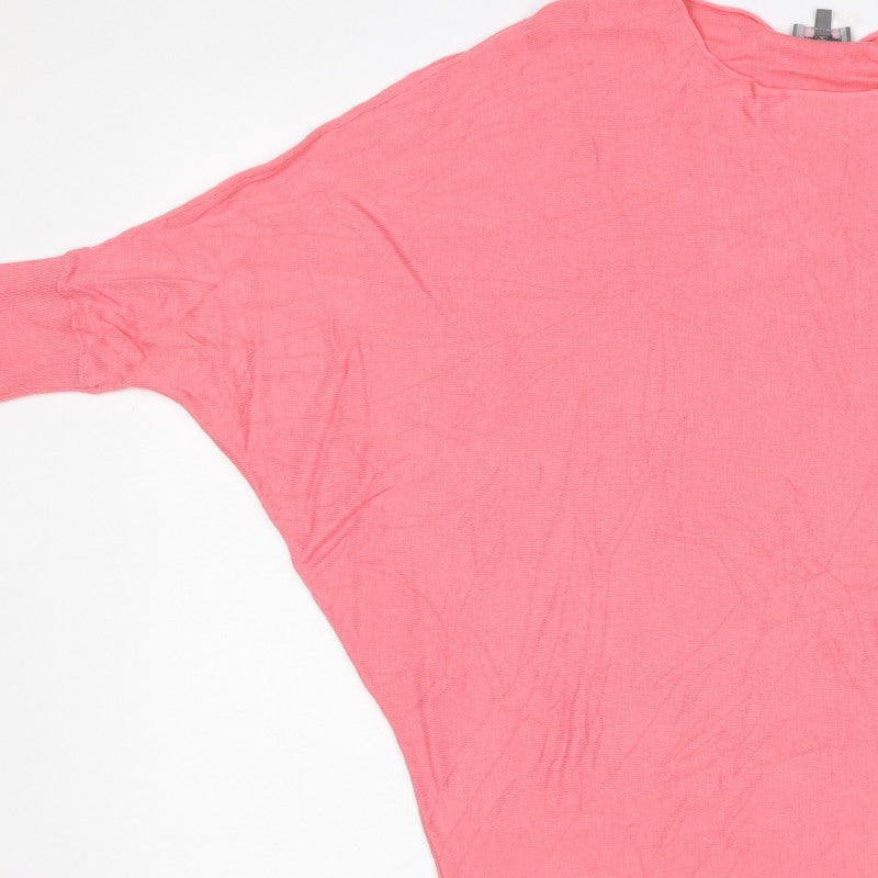 Phase Eight Women Pink S Relaxed Dolman Sleeve Knit Blouse