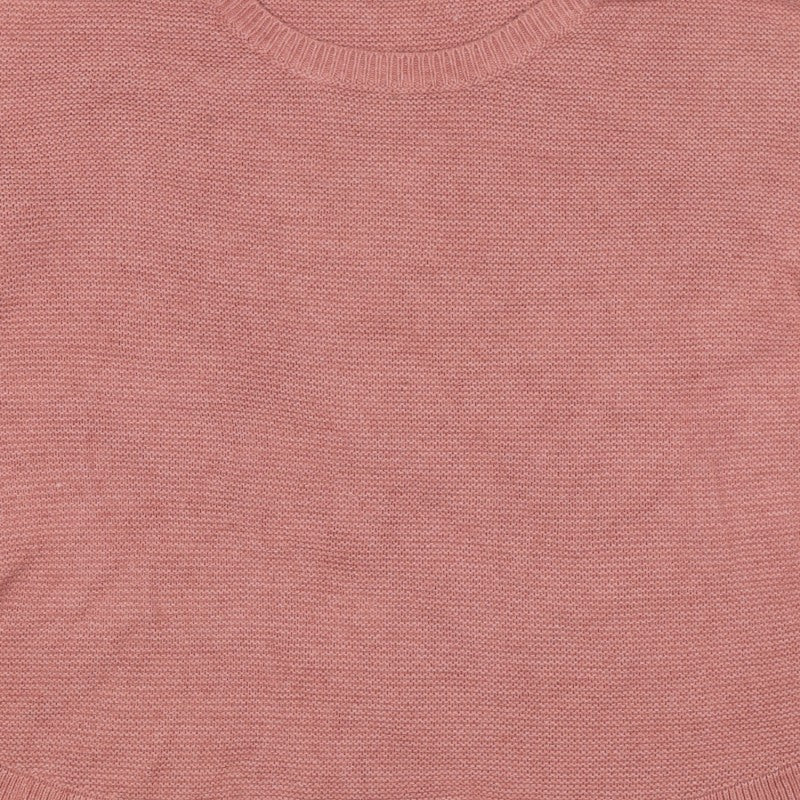 Fat Face Women’s Pink UK 14 Side Button Crew Neck Knit Pullover Jumper