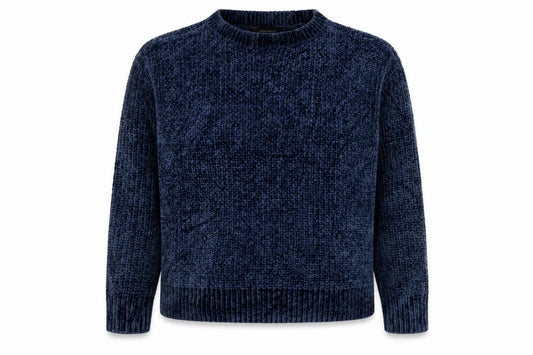 Dorothy Perkins Women’s Blue Size 8 Chunky Knit Crew Neck Jumper