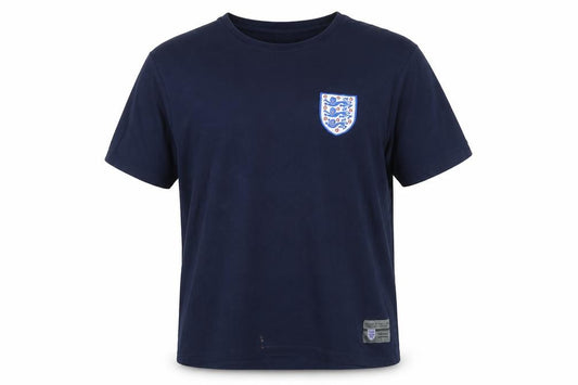 England Men’s Blue XL Cotton Football Crest Crew Neck T-Shirt