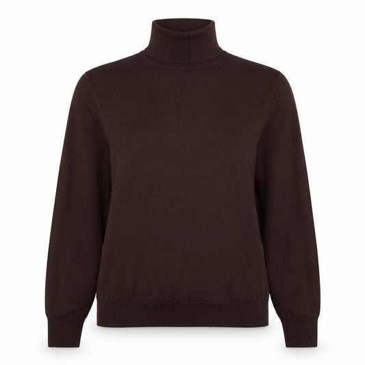 M&S Collection Women’s Brown Merino Wool Roll Neck Jumper UK 16