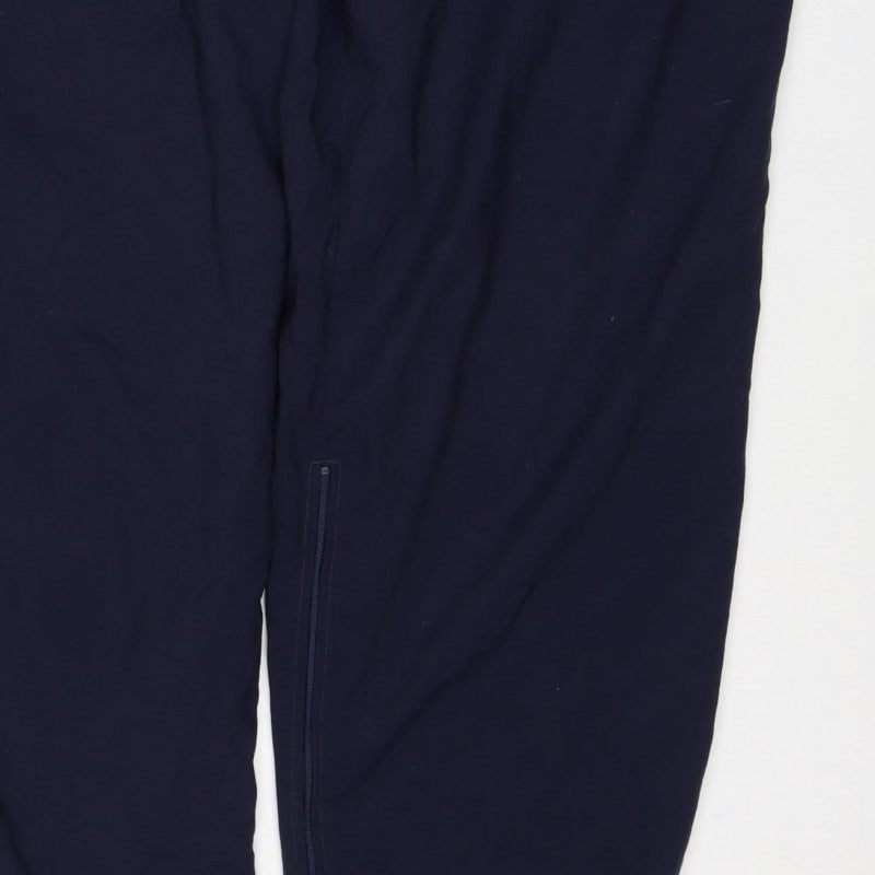 Nike Men’s Blue XL Track Pants Zip Pockets Elastic Waist