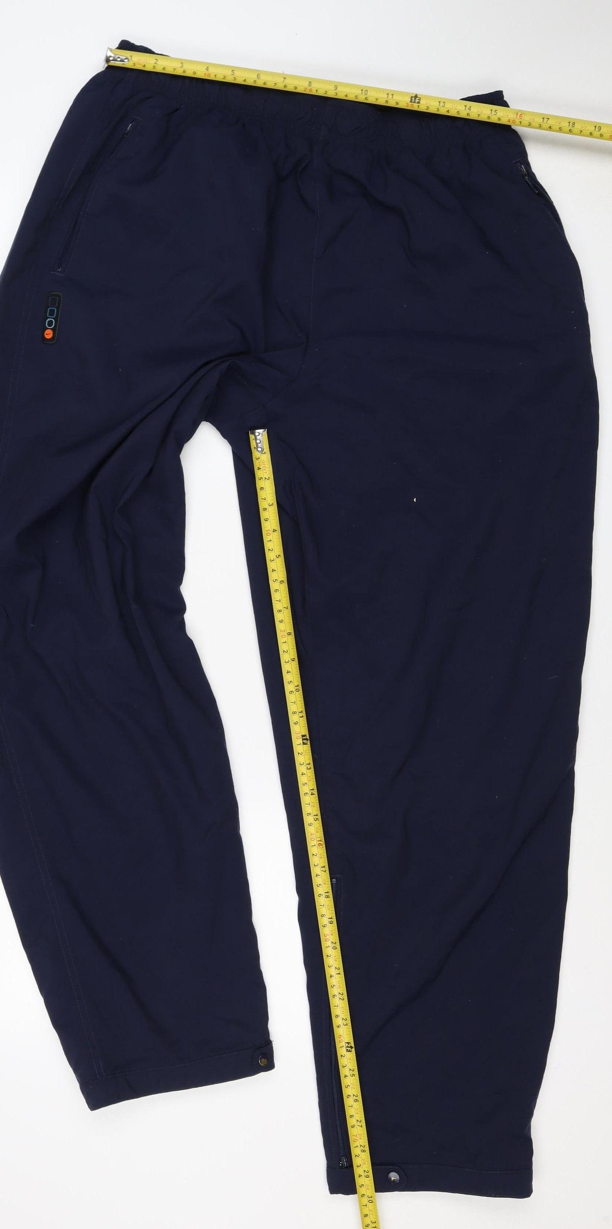 Nike Men’s Blue XL Track Pants Zip Pockets Elastic Waist