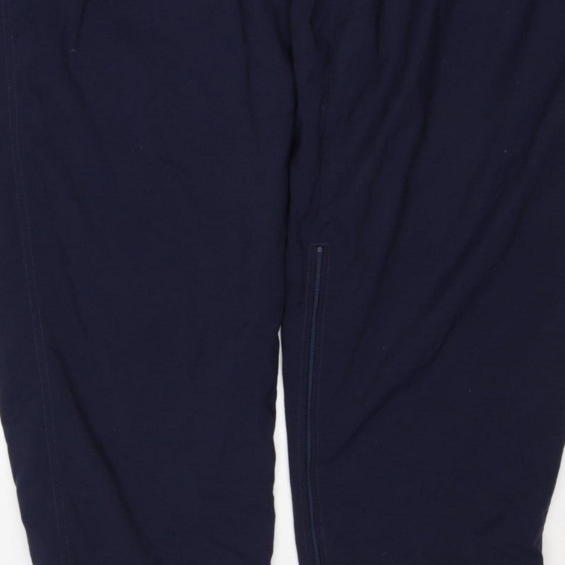 Nike Men’s Blue XL Track Pants Zip Pockets Elastic Waist