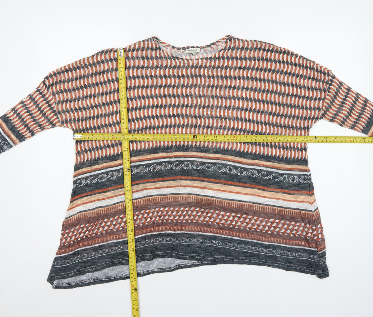 River Island Women Multicoloured Size 6 Aztec Geometric Knit Jumper