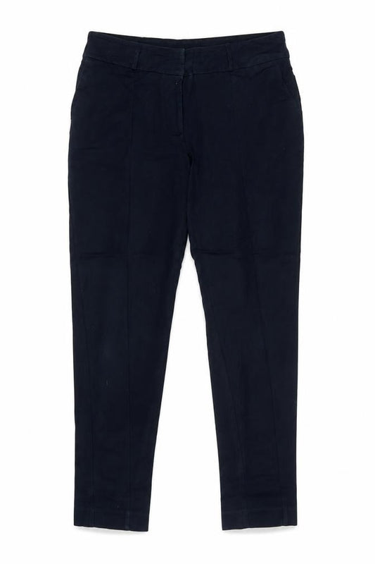 Oasis Women’s Navy Blue Size 12 Slim Tapered Cotton Dress Trousers