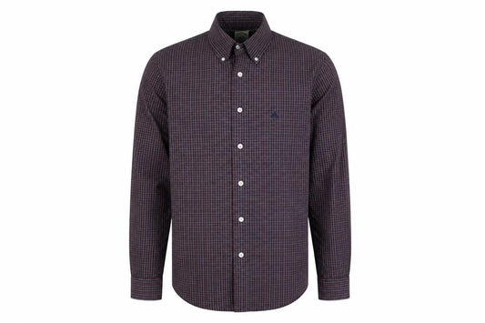 Brooks Brothers Men’s Multicoloured Check Slim S Milano Cotton Shirt