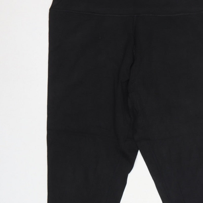 Marks and Spencer Women Black Size 20 Goodmove Side Stripe Leggings