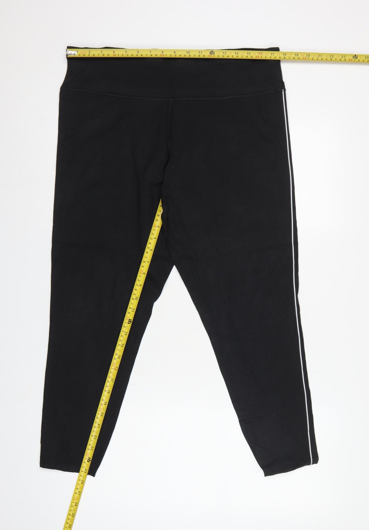 Marks and Spencer Women Black Size 20 Goodmove Side Stripe Leggings
