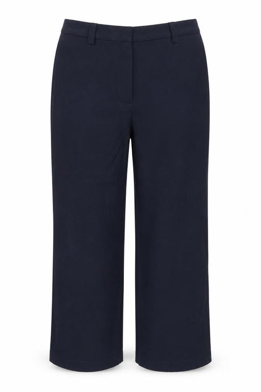 M&S Women’s Blue Size 20 Regular Belted Straight Dress Trousers