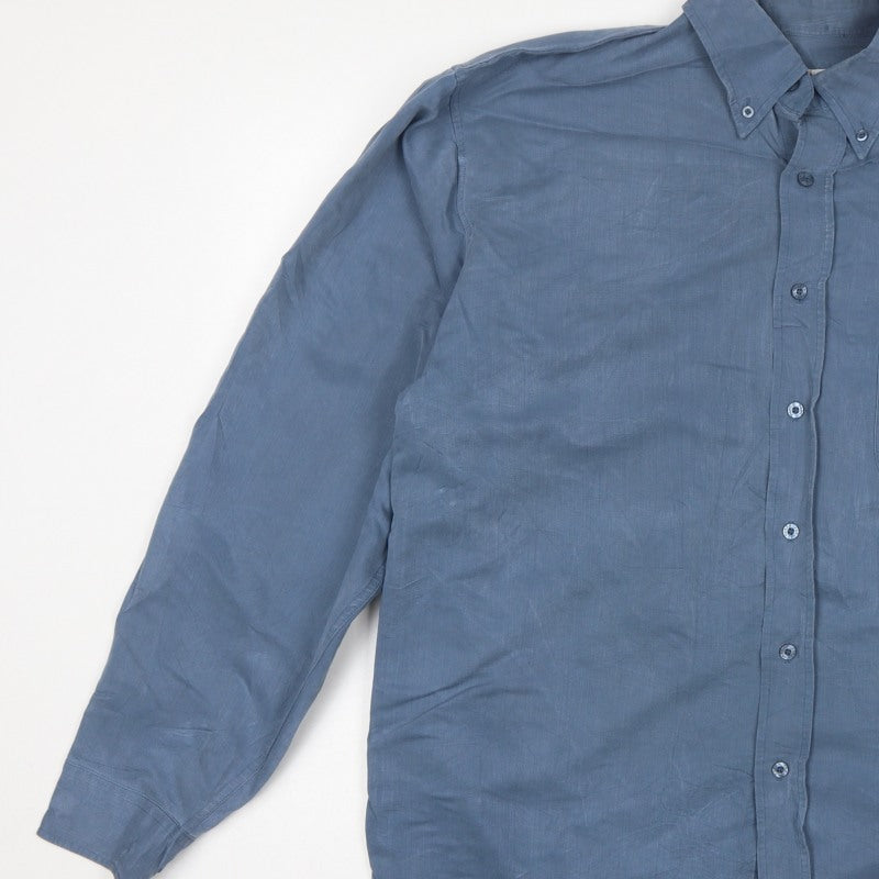 Farah Men’s Blue L Long Sleeve Button-Up Pocket Shirt