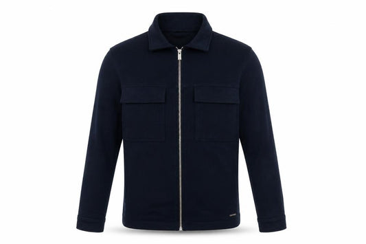 Autograph Men’s Blue S Utility Zip Cotton Stretch Twill Jacket