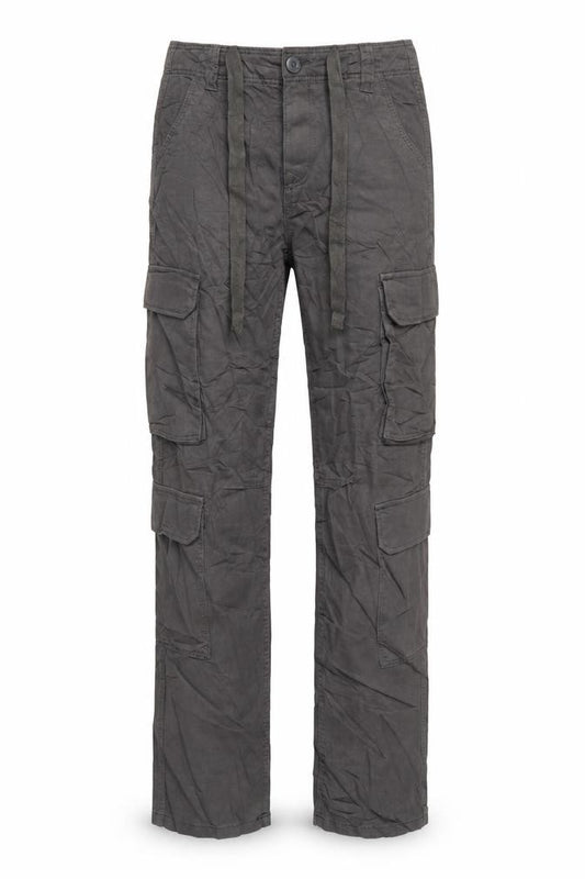 Bershka Women’s Grey UK 4 Cotton Cargo Trousers Drawstring Pockets