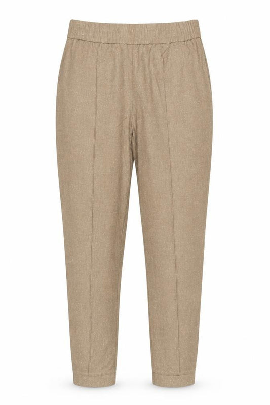 Next Women’s Beige Tall UK 8 Tapered Elastic Waist Jogger Trousers