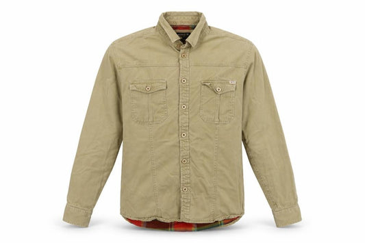 Jack & Jones Men’s Beige L Safari Military Jacket Cotton Button Pockets