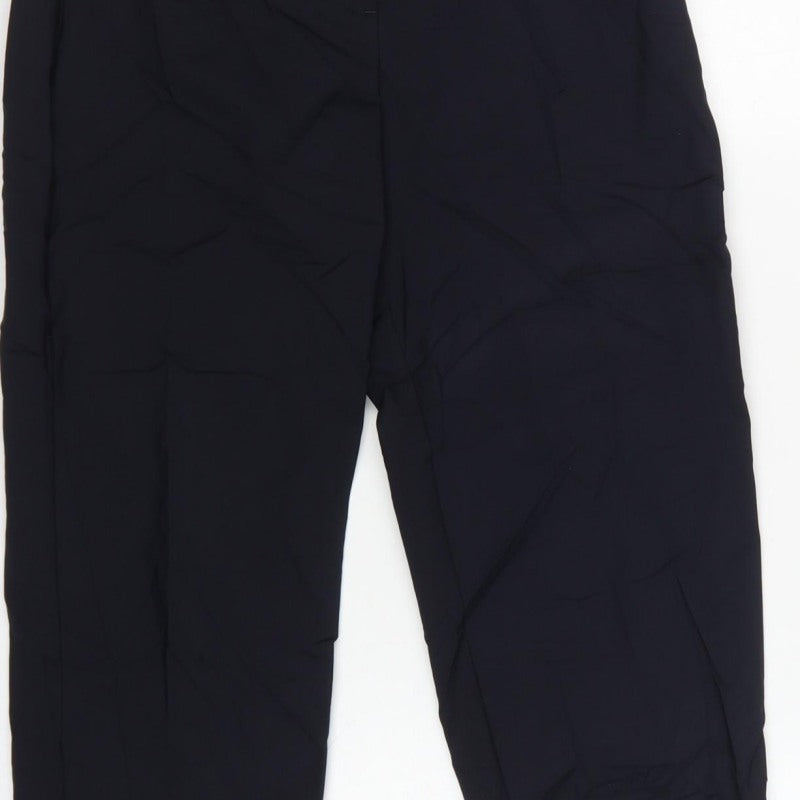 Marks & Spencer Women’s Navy Size 8 Short Straight Work Trousers