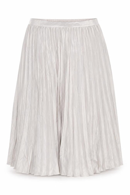 Marks & Spencer Women Ivory UK 18 Pleated Long Elastic Waist Skirt