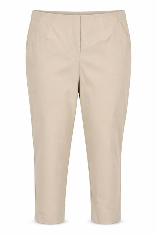 Marks & Spencer Women Beige Size 20 Slim High Rise Ankle Grazer Trousers