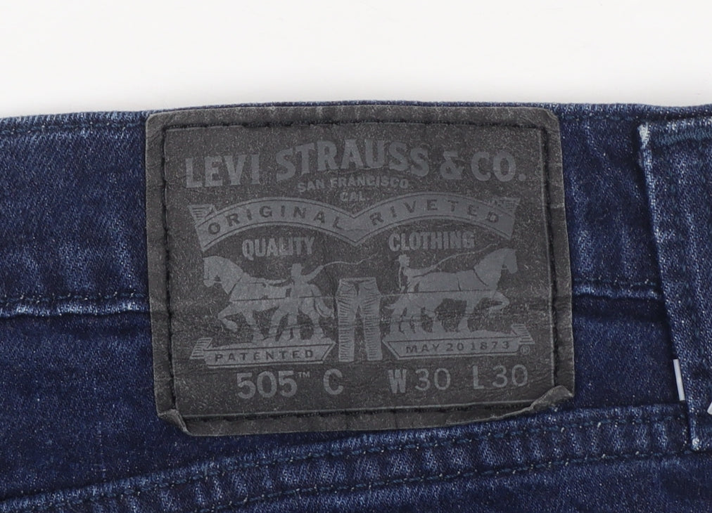 Levi's 505C Men's Dark Blue Straight Jeans W30 L30 Regular Fit