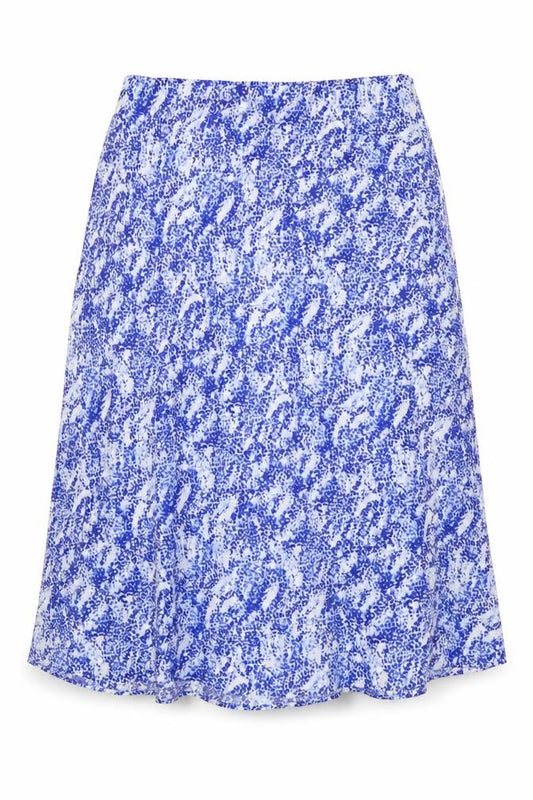 Marks & Spencer Women Blue Floral UK 16 A-Line Midi Skirt