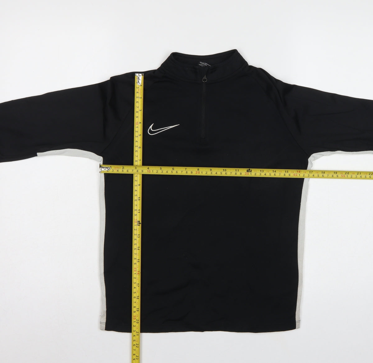Nike Boys Black 10-11 Years Dri-FIT 1/4 Zip Training Sweatshirt