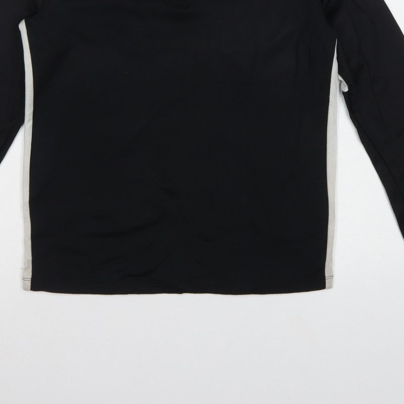 Nike Boys Black 10-11 Years Dri-FIT 1/4 Zip Training Sweatshirt