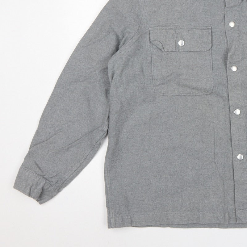 Kin Men’s Grey Cotton Twill Overshirt Jacket 2XL Snap Front