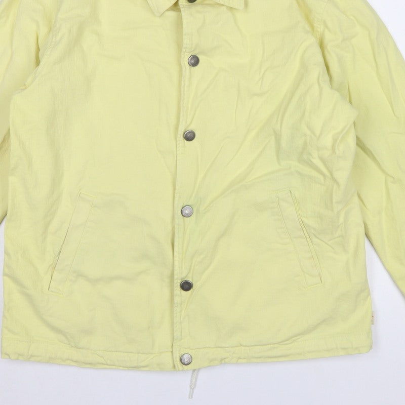 Edwin Women’s Yellow M Basic Snap Front Collared Jacket