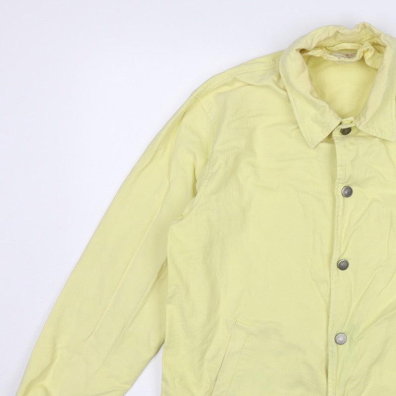 Edwin Women’s Yellow M Basic Snap Front Collared Jacket