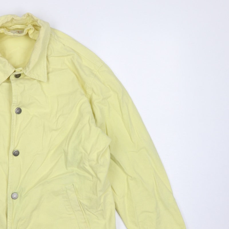 Edwin Women’s Yellow M Basic Snap Front Collared Jacket