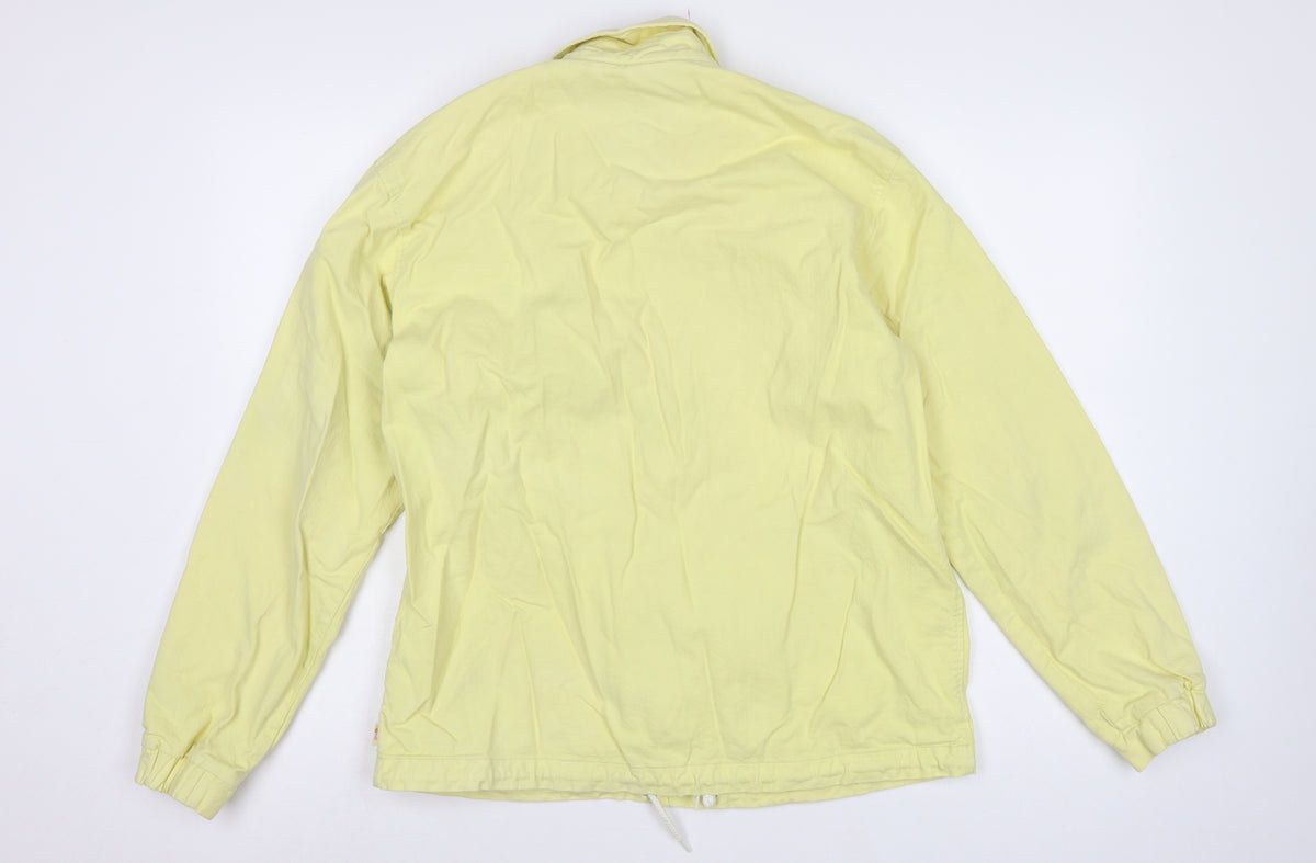 Edwin Women’s Yellow M Basic Snap Front Collared Jacket