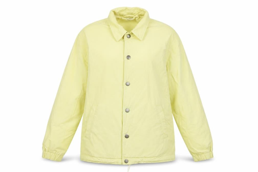Edwin Women’s Yellow M Basic Snap Front Collared Jacket