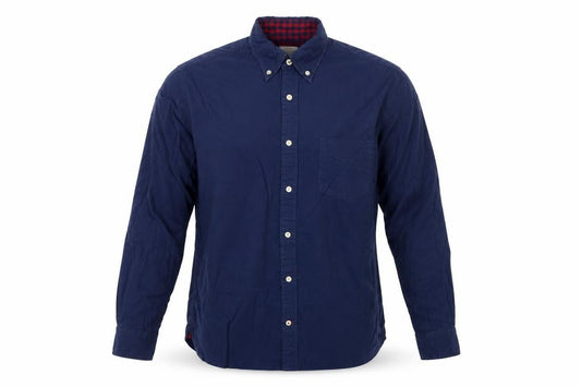 Thomas Mayes Men’s Blue M Cotton Button-Down Long Sleeve Shirt