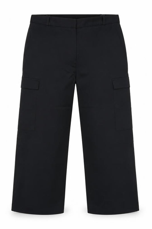 M&S Women’s Black Size 18 Short Tailored Cargo Trousers Pockets