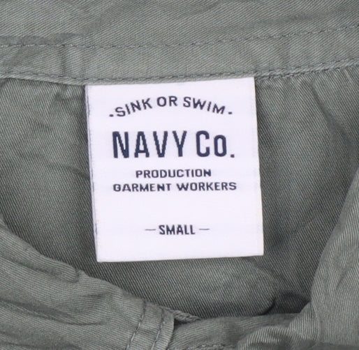 Navy Co. Men’s Green Small Long Sleeve Button-Up Casual Shirt