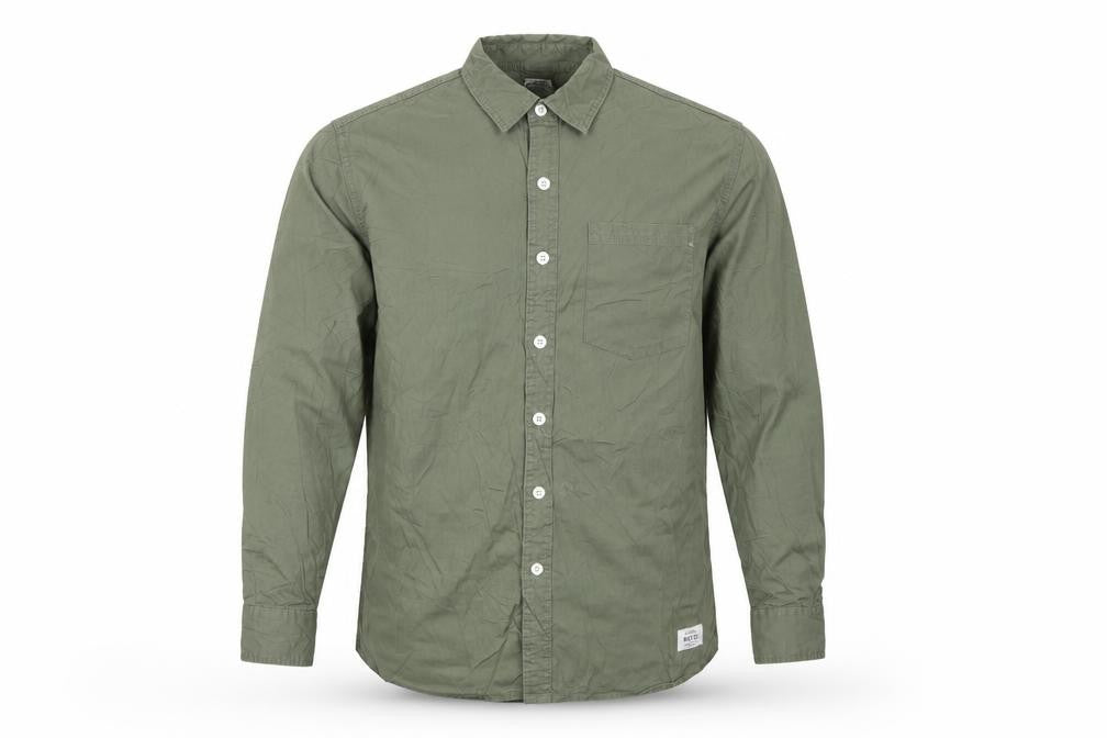 Navy Co. Men’s Green Small Long Sleeve Button-Up Casual Shirt