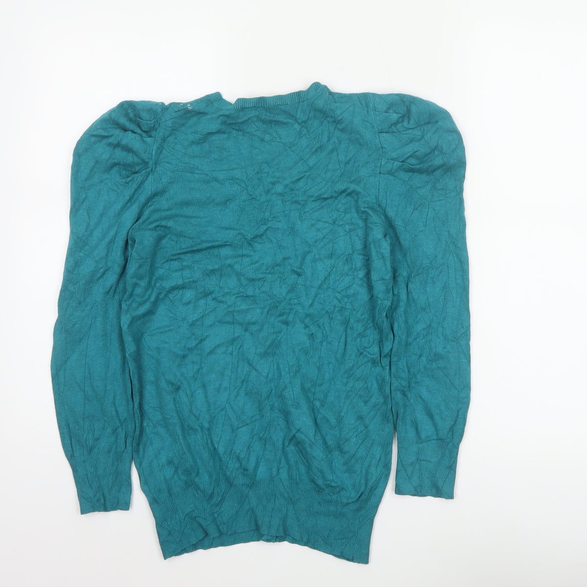 Dorothy Perkins Women Blue Size 10 Button Front Knit Cardigan