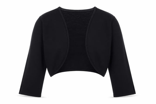 Monsoon Women’s Black Cotton Embroidered Open Shrug UK 10