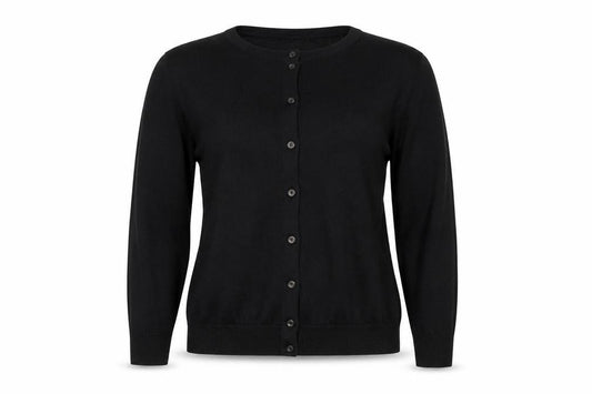 Marks & Spencer Women’s Black Size 16 Button Knit Cardigan Long Sleeve