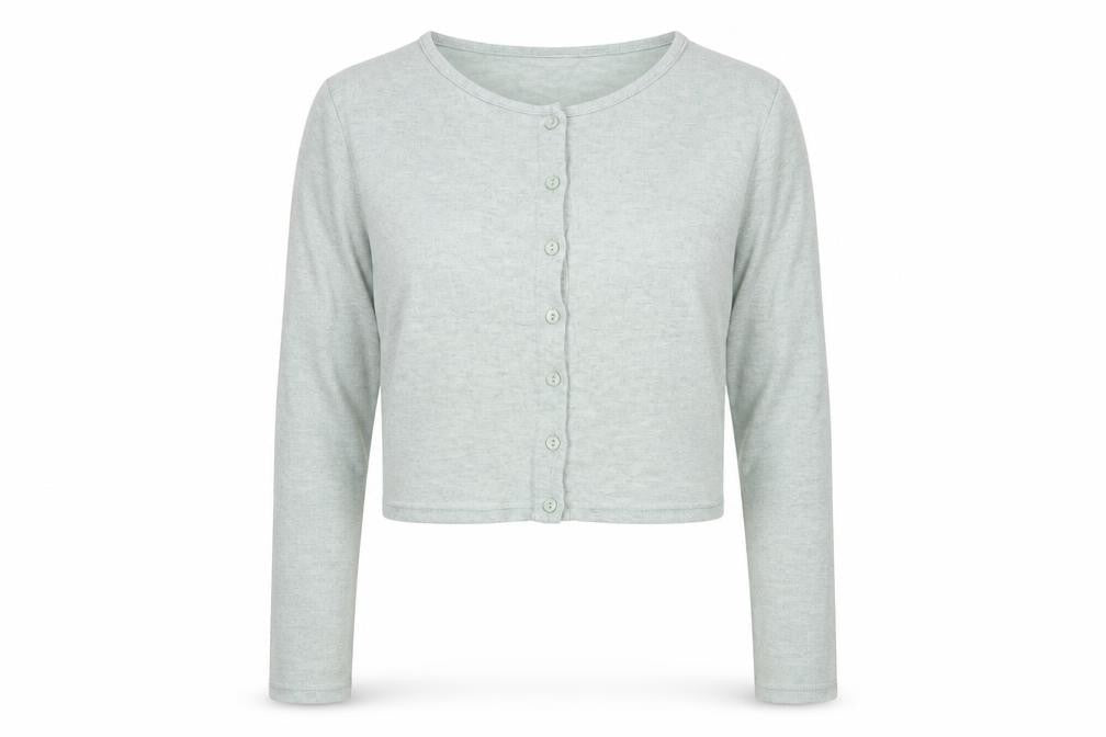 Zara Women Grey M Fine Knit Button Cardigan Long Sleeve
