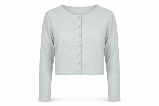 Zara Women Grey M Fine Knit Button Cardigan Long Sleeve