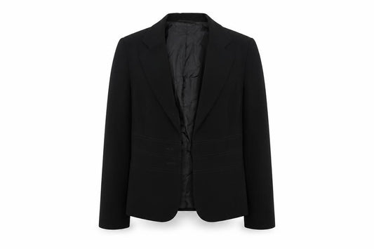 Marks & Spencer Women Black UK 12 Two Button Lined Blazer Workwear