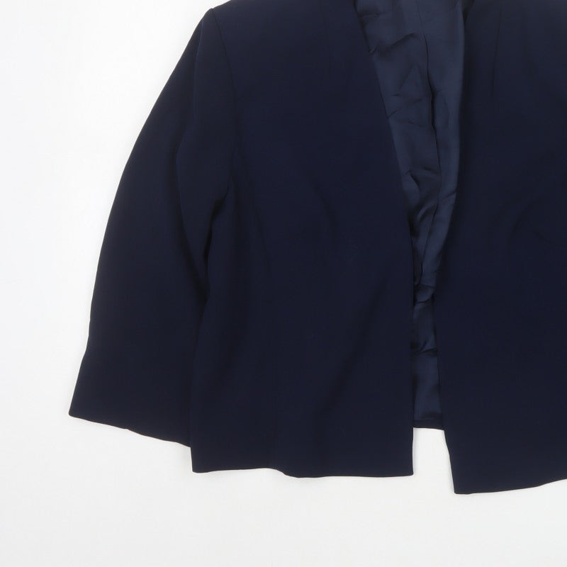 Roman Women’s Blue UK 18 Open Front Lined Blazer Jacket Formal