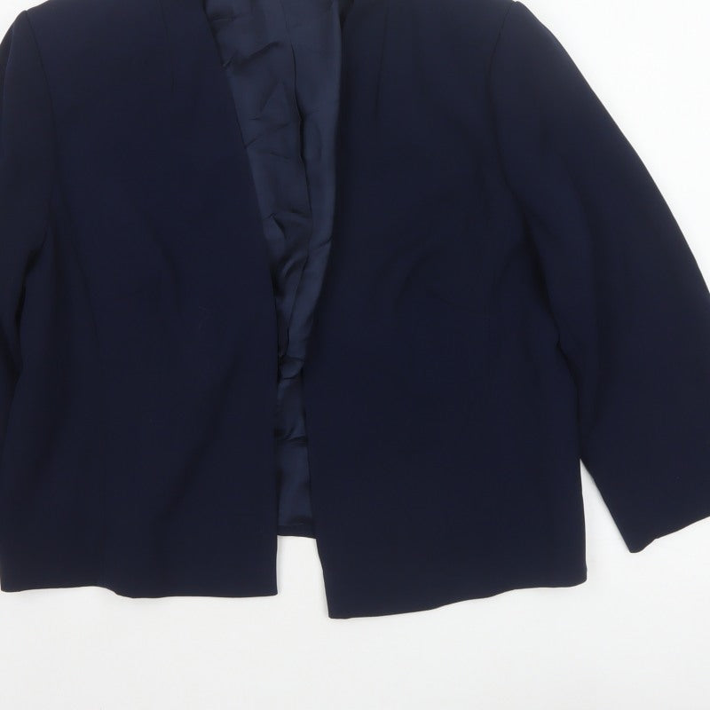 Roman Women’s Blue UK 18 Open Front Lined Blazer Jacket Formal