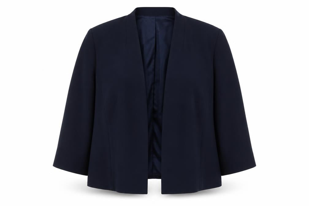Roman Women’s Blue UK 18 Open Front Lined Blazer Jacket Formal